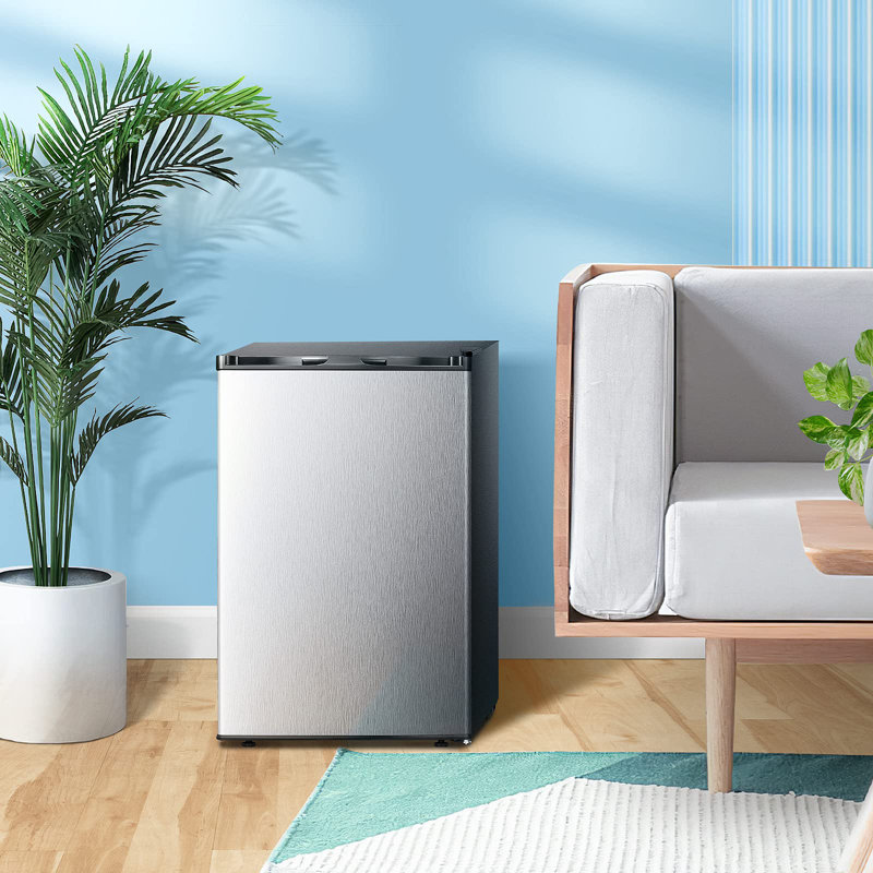 R.W.FLAME 3 Cubic Feet Upright Freezer with Adjustable Temperature